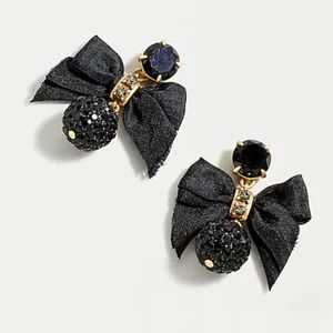 Pavé Drop Bow Earrings